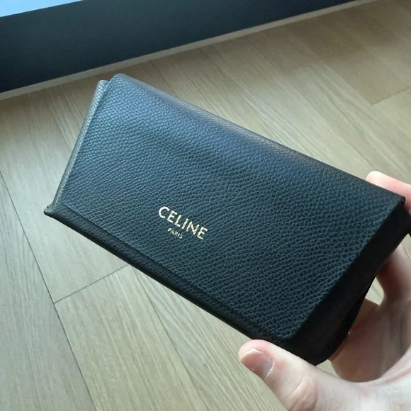 Celine Black Monochrome 55mg Geometric Sunglasses